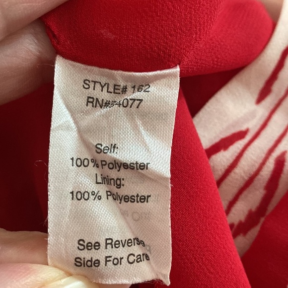 CAbi #162 Red Heart of Township Cami Floral Patterned Top XS - Picture 5 of 7